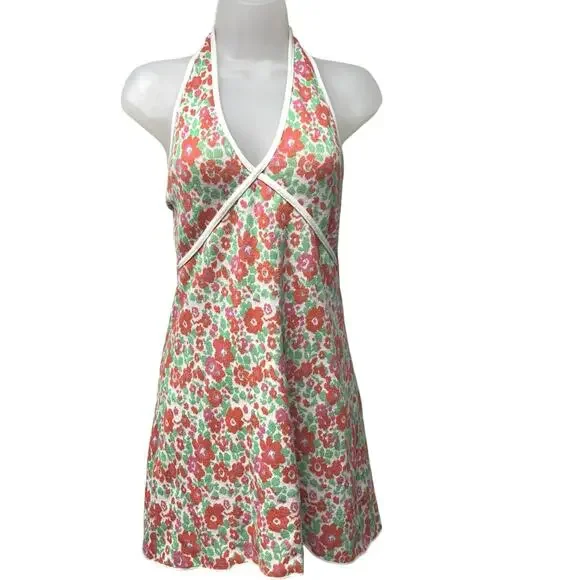 Zara Dresses Zara Halter Neck Open Back Short Mini Dress Pink